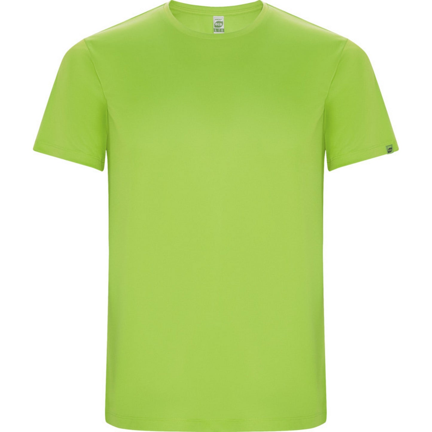 Lime - Front - Roly Childrens-Kids Imola Short-Sleeved Sports T-Shirt