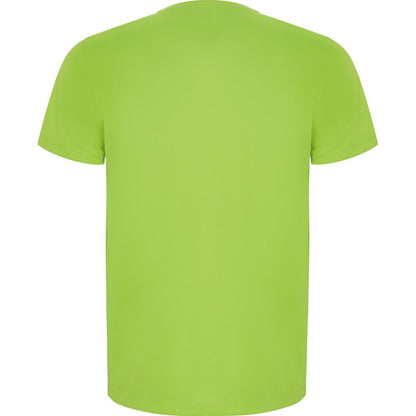 Lime - Back - Roly Childrens-Kids Imola Short-Sleeved Sports T-Shirt