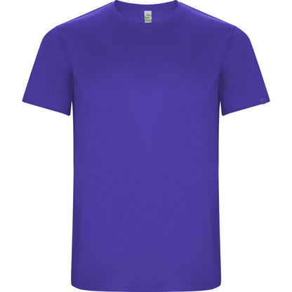 Mauve - Front - Roly Childrens-Kids Imola Short-Sleeved Sports T-Shirt
