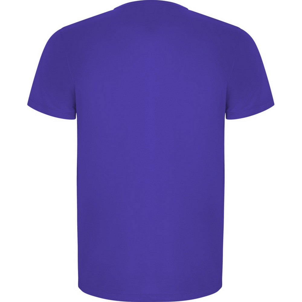 Mauve - Back - Roly Childrens-Kids Imola Short-Sleeved Sports T-Shirt