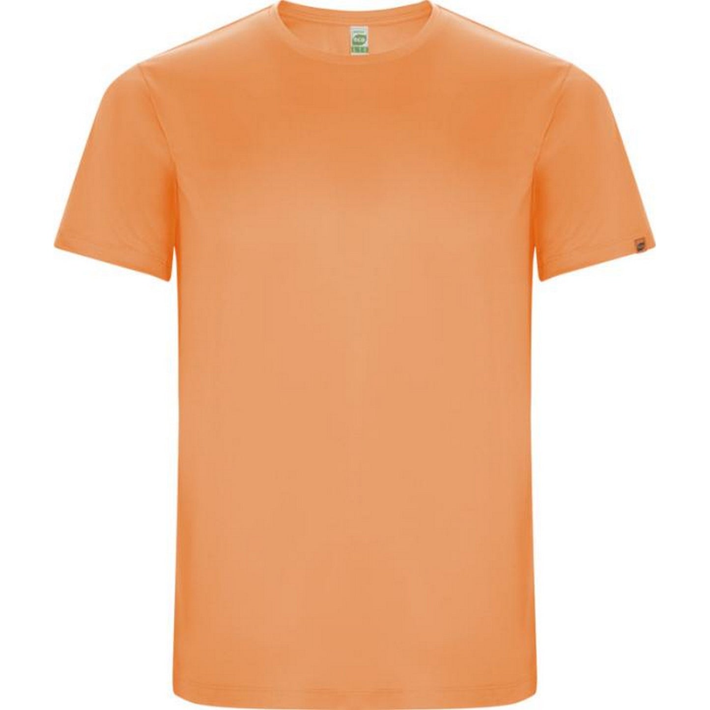 Fluorescent Orange - Front - Roly Childrens-Kids Imola Short-Sleeved Sports T-Shirt