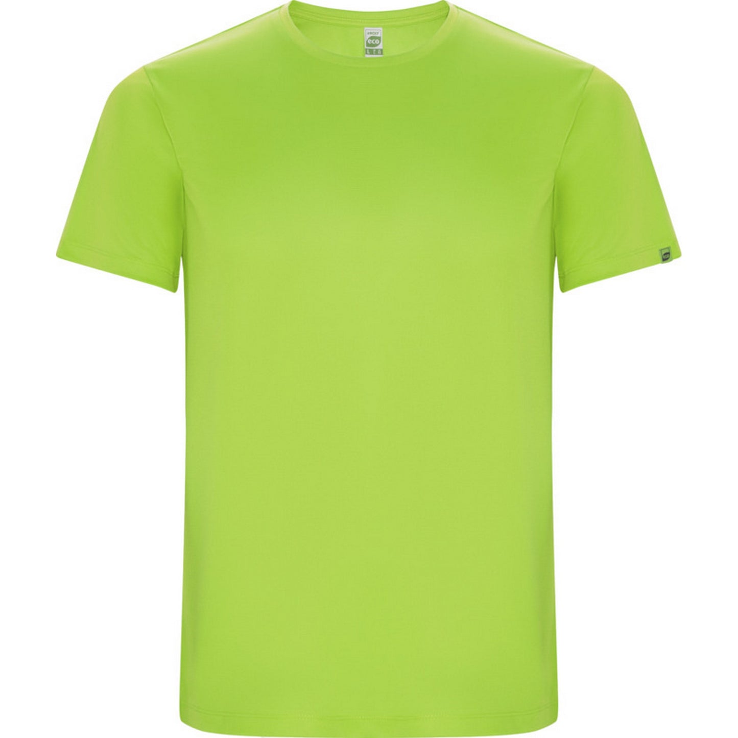 Fluorescent Green - Front - Roly Childrens-Kids Imola Short-Sleeved Sports T-Shirt