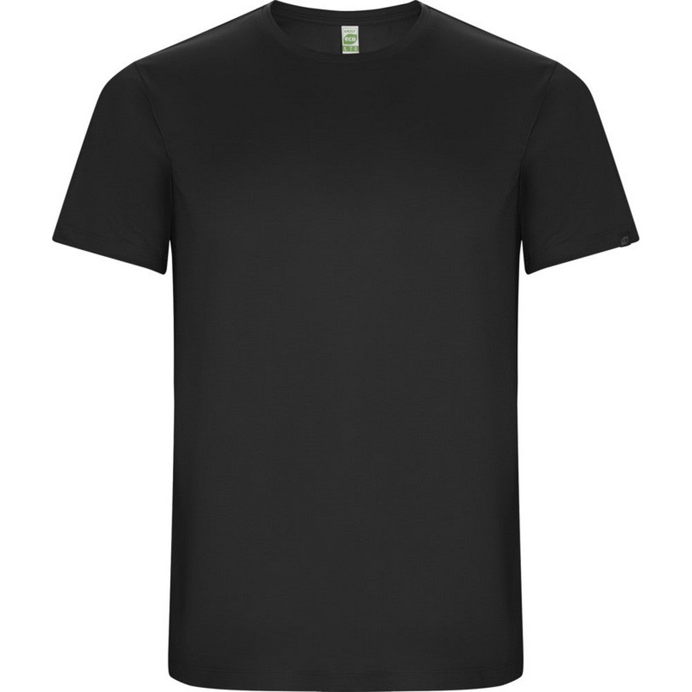 Dark Lead - Front - Roly Childrens-Kids Imola Short-Sleeved Sports T-Shirt