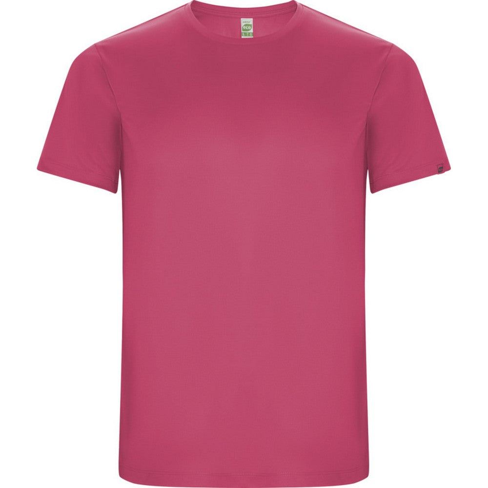 Fluorescent Pink - Front - Roly Childrens-Kids Imola Short-Sleeved Sports T-Shirt