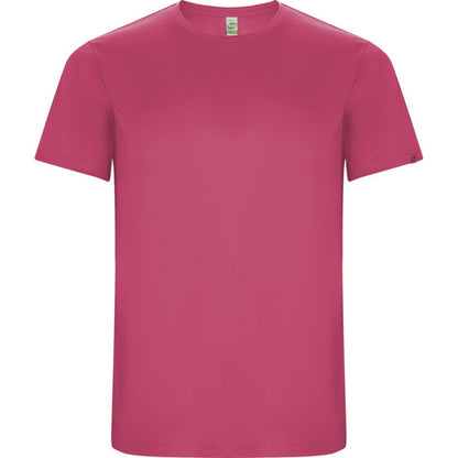 Fluorescent Pink - Front - Roly Childrens-Kids Imola Short-Sleeved Sports T-Shirt