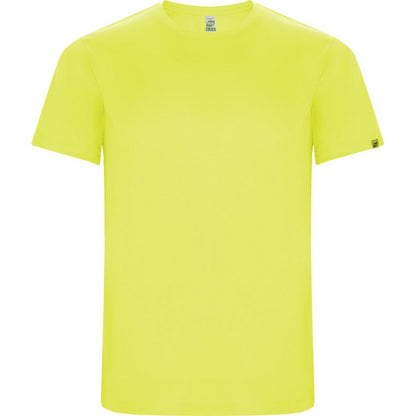 Fluorescent Yellow - Front - Roly Childrens-Kids Imola Short-Sleeved Sports T-Shirt