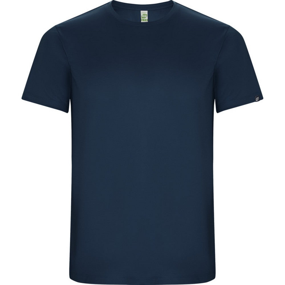Navy Blue - Front - Roly Childrens-Kids Imola Short-Sleeved Sports T-Shirt