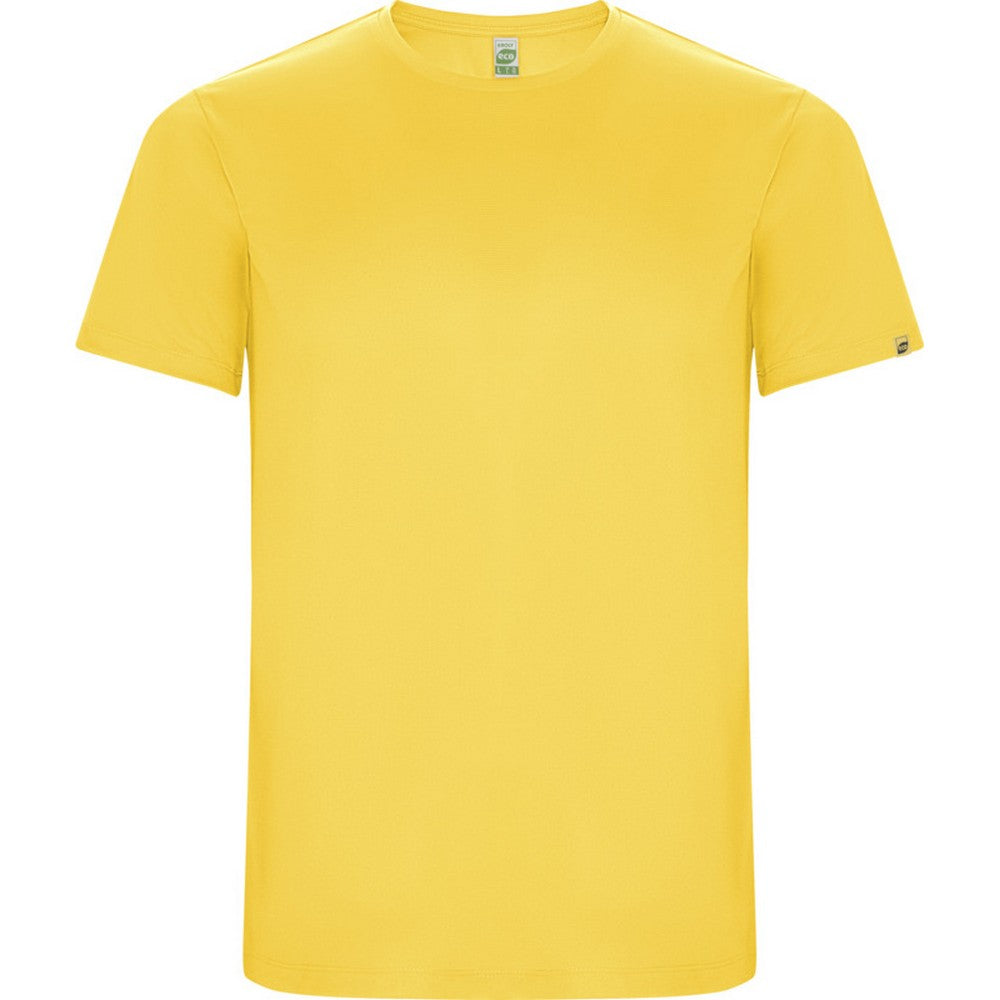 Yellow - Front - Roly Childrens-Kids Imola Short-Sleeved Sports T-Shirt
