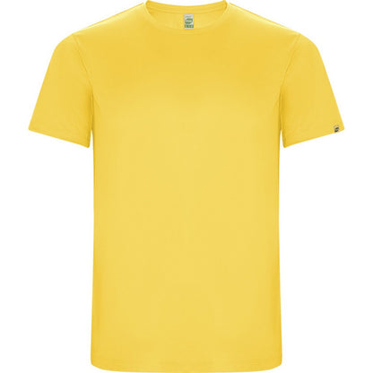 Yellow - Front - Roly Childrens-Kids Imola Short-Sleeved Sports T-Shirt