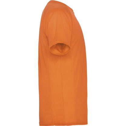 Fluorescent Orange - Side - Roly Mens Montecarlo Short-Sleeved Sports T-Shirt