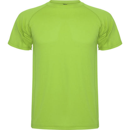 Lime - Front - Roly Mens Montecarlo Short-Sleeved Sports T-Shirt