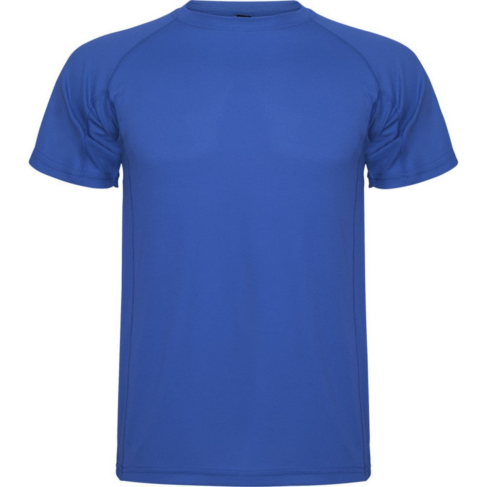 Royal Blue - Front - Roly Mens Montecarlo Short-Sleeved Sports T-Shirt