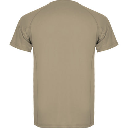 Dark Sand - Back - Roly Mens Montecarlo Short-Sleeved Sports T-Shirt