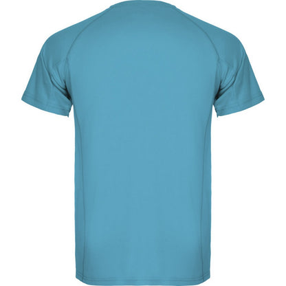 Turquoise - Back - Roly Mens Montecarlo Short-Sleeved Sports T-Shirt