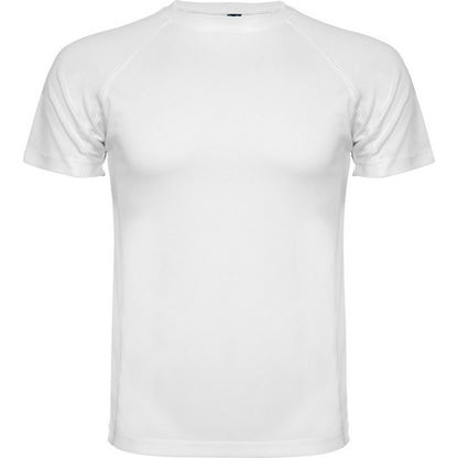 White - Front - Roly Mens Montecarlo Short-Sleeved Sports T-Shirt