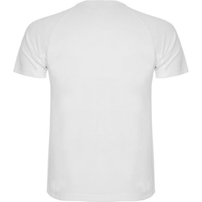 White - Back - Roly Mens Montecarlo Short-Sleeved Sports T-Shirt