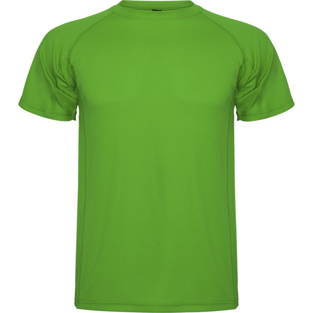 Fern Green - Front - Roly Mens Montecarlo Short-Sleeved Sports T-Shirt