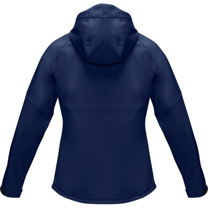 Navy - Back - Elevate NXT Womens-Ladies Coltan Recycled Soft Shell Jacket