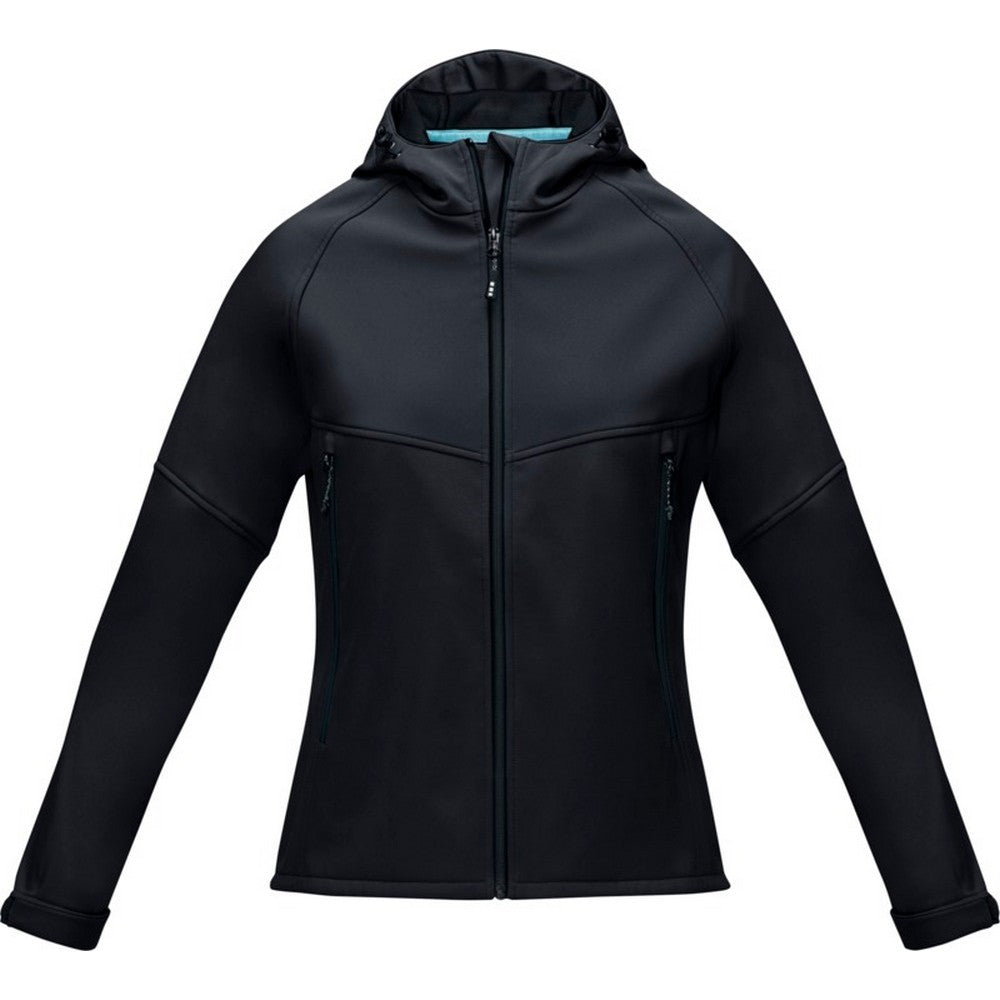 Solid Black - Front - Elevate NXT Womens-Ladies Coltan Recycled Soft Shell Jacket