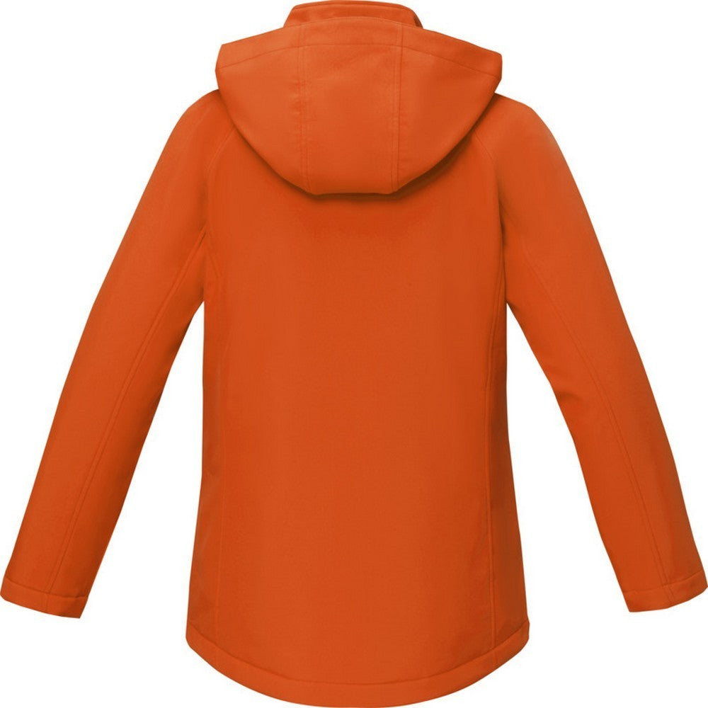 Orange - Back - Elevate Essentials Womens-Ladies Notus Padded Soft Shell Jacket