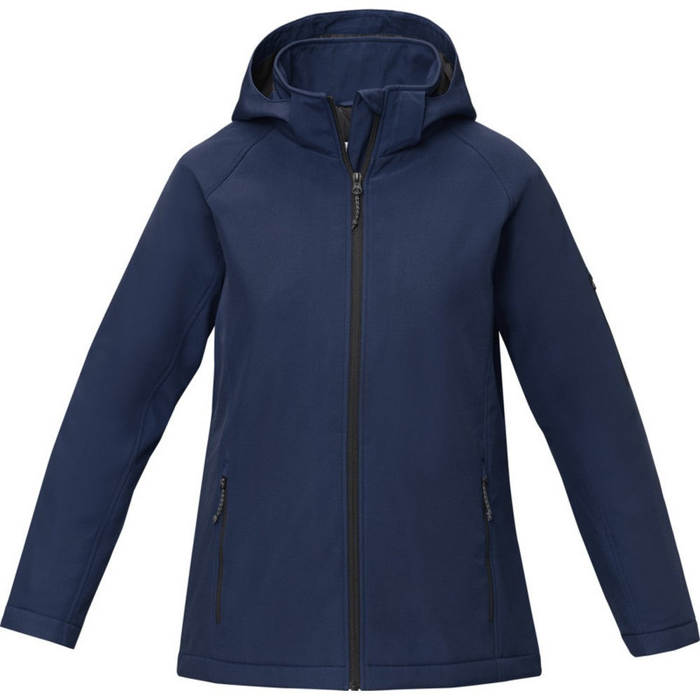Navy - Front - Elevate Essentials Womens-Ladies Notus Padded Soft Shell Jacket