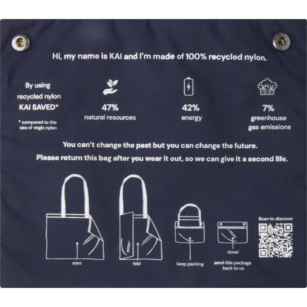Navy - Pack Shot - Kai Circular Recycled Tote Bag