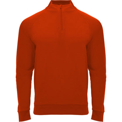 Red - Front - Roly Childrens-Kids Epiro Quarter Zip Long-Sleeved Sweatshirt