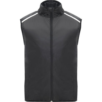 Solid Black - Front - Roly Unisex Adult Jannu Lightweight Running Body Warmer