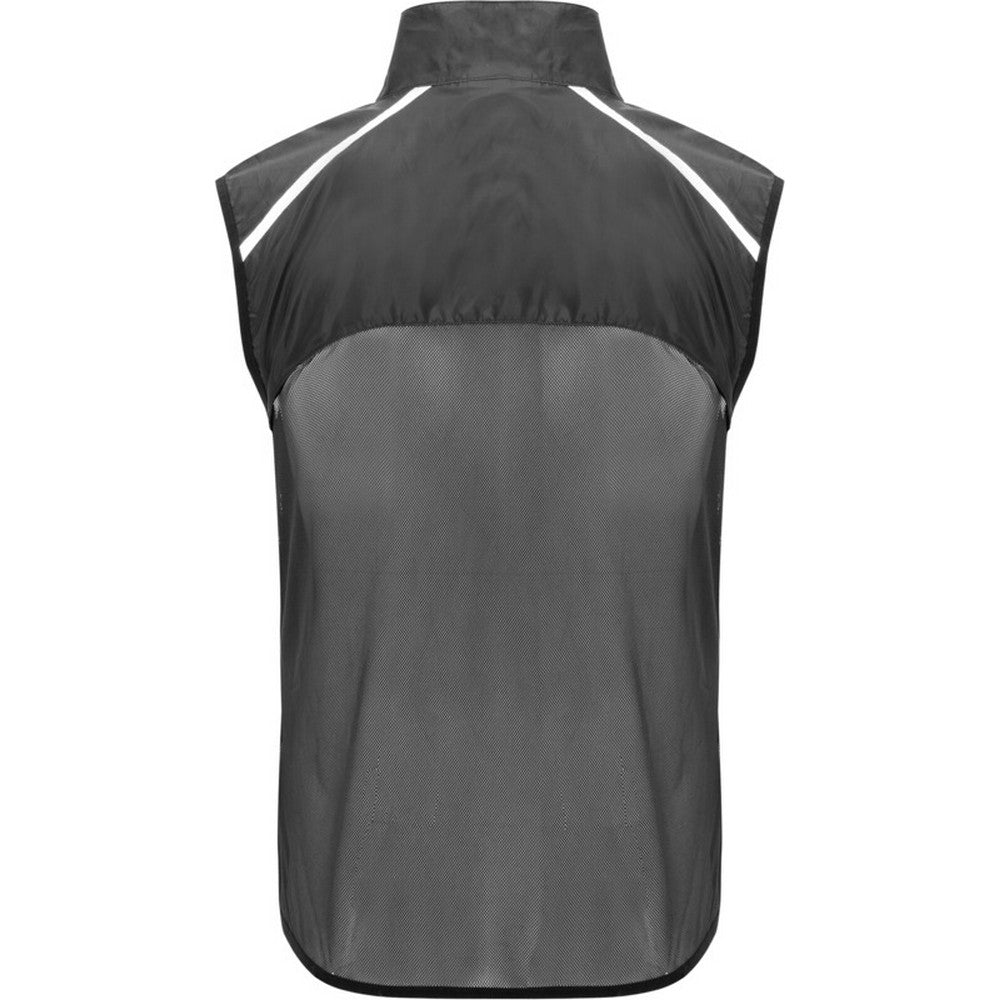 Solid Black - Back - Roly Unisex Adult Jannu Lightweight Running Body Warmer