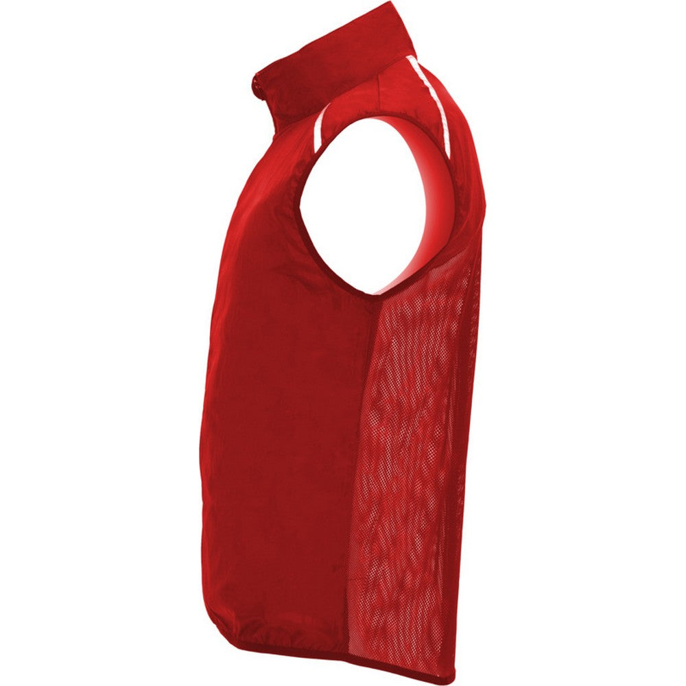 Red - Lifestyle - Roly Unisex Adult Jannu Lightweight Running Body Warmer