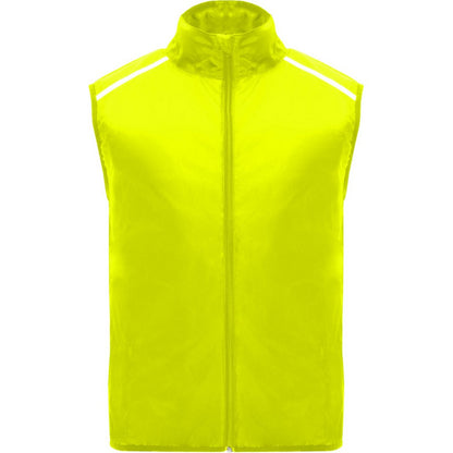 Fluro Yellow - Front - Roly Unisex Adult Jannu Lightweight Running Body Warmer
