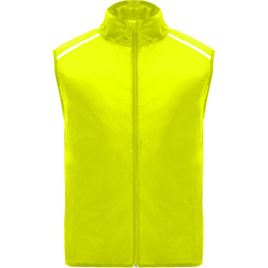 Fluro Yellow - Front - Roly Unisex Adult Jannu Lightweight Running Body Warmer
