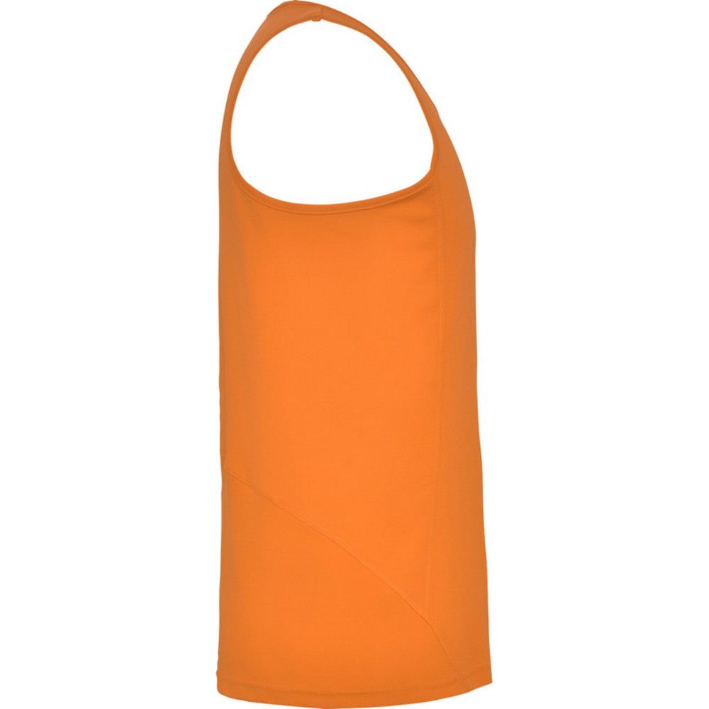 Fluorescent Orange - Side - Roly Childrens-Kids Andre Sports Vest Top