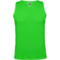 Lime - Front - Roly Childrens-Kids Andre Sports Vest Top