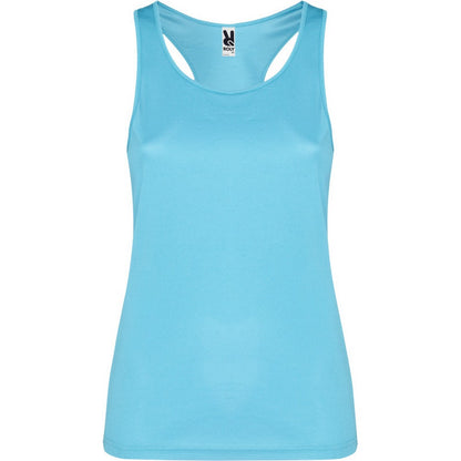 Turquoise - Front - Roly Womens-Ladies Shura Sports Vest Top