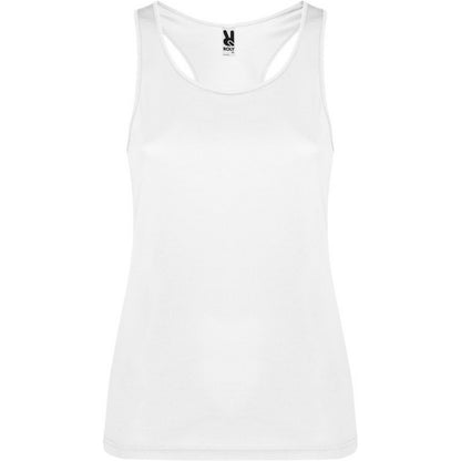 White - Front - Roly Womens-Ladies Shura Sports Vest Top