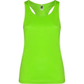 Lime - Front - Roly Womens-Ladies Shura Sports Vest Top