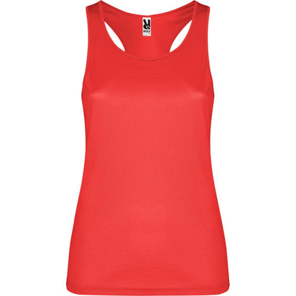Red - Front - Roly Womens-Ladies Shura Sports Vest Top