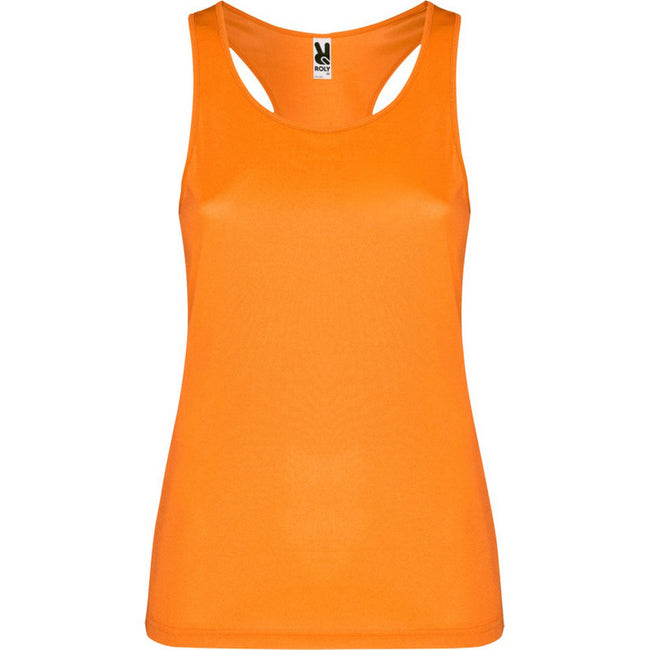 Fluro Orange - Front - Roly Womens-Ladies Shura Sports Vest Top