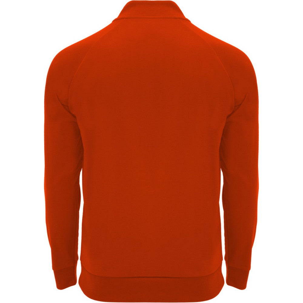 Red - Back - Roly Unisex Adult Epiro Quarter Zip Long-Sleeved Sweatshirt
