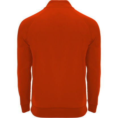 Red - Back - Roly Unisex Adult Epiro Quarter Zip Long-Sleeved Sweatshirt