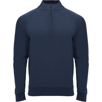 Navy Blue - Front - Roly Unisex Adult Epiro Quarter Zip Long-Sleeved Sweatshirt