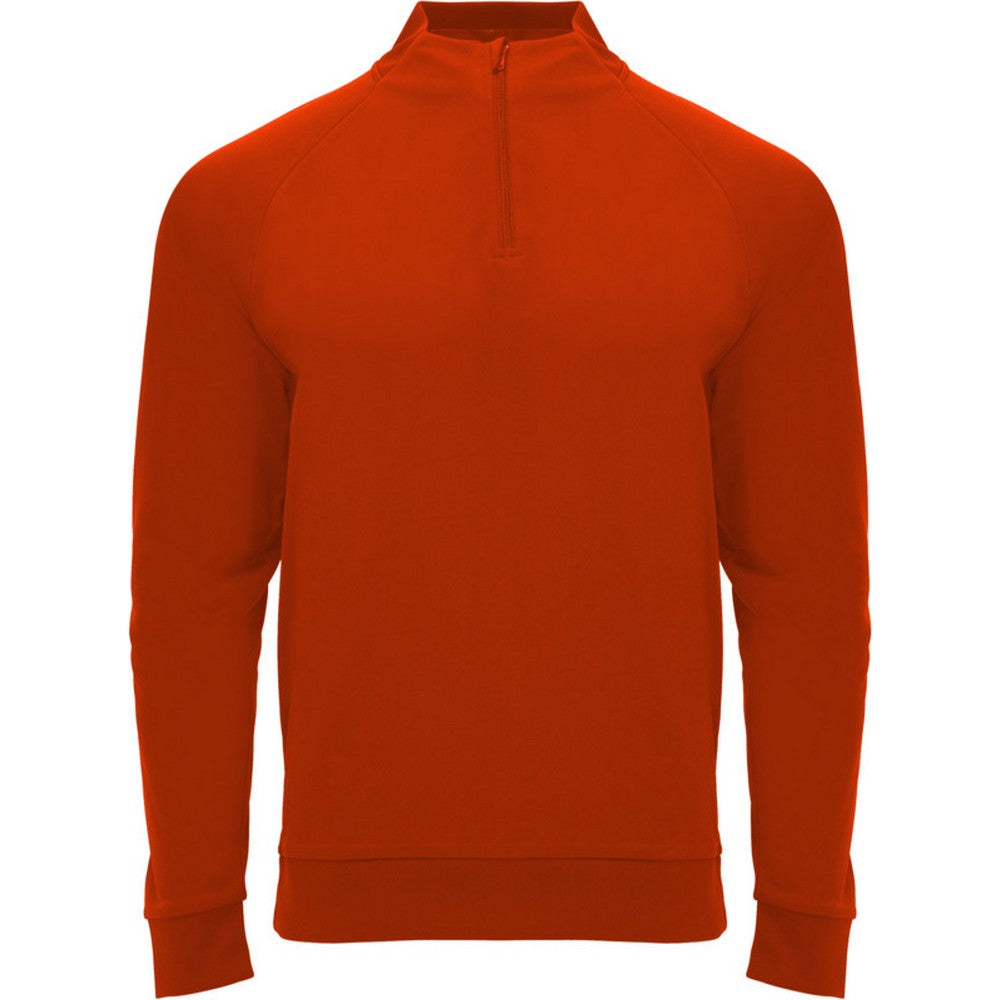 Red - Front - Roly Unisex Adult Epiro Quarter Zip Long-Sleeved Sweatshirt