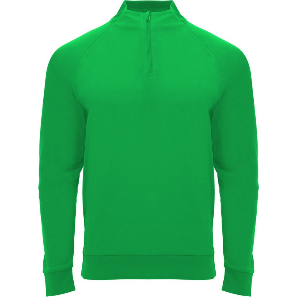 Fern Green - Front - Roly Unisex Adult Epiro Quarter Zip Long-Sleeved Sweatshirt