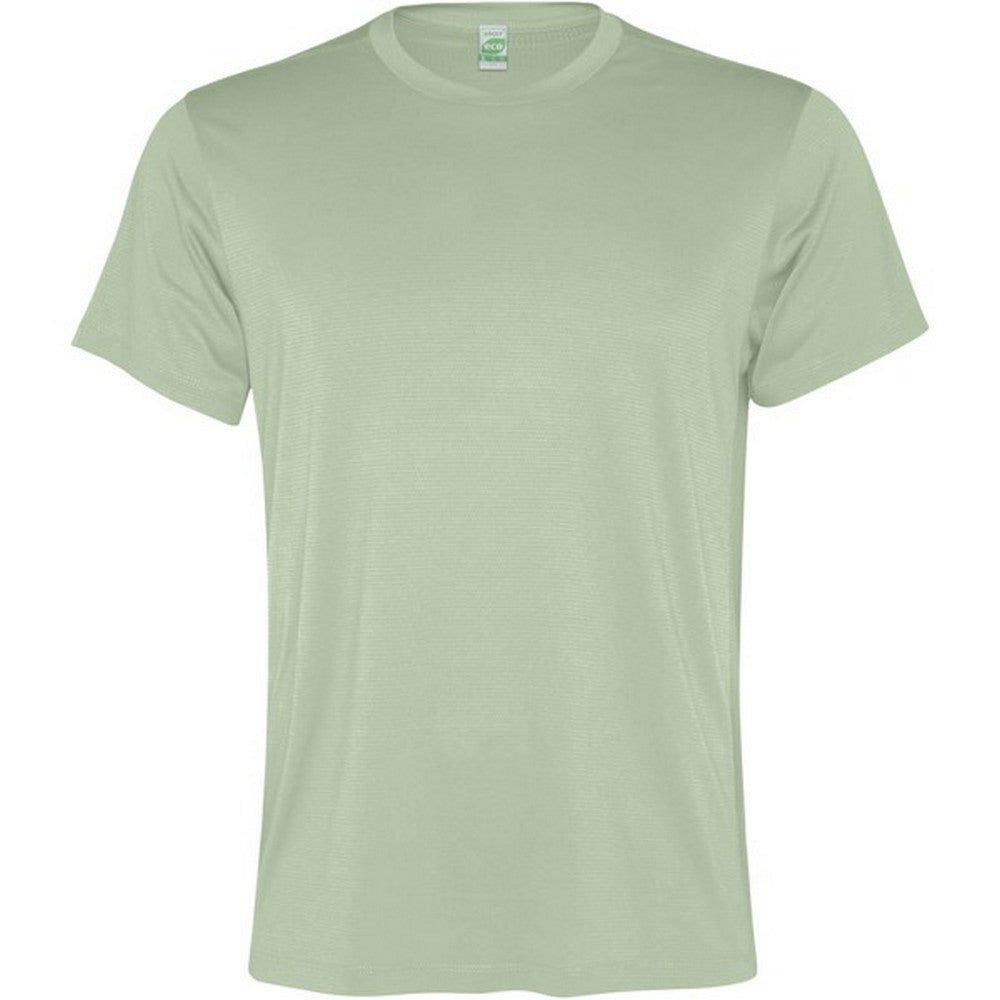 Mist Green - Front - Roly Mens Slam Short-Sleeved Sports T-Shirt