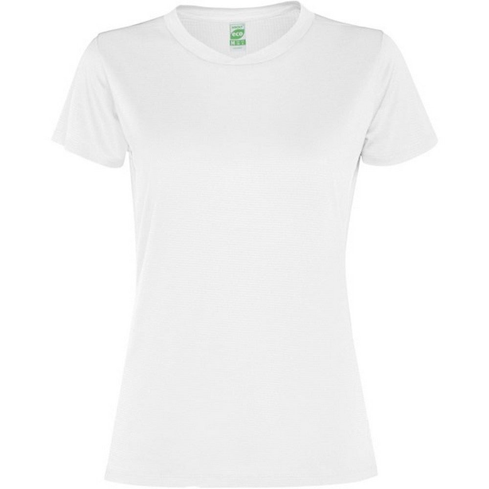White - Front - Roly Womens-Ladies Slam Short-Sleeved Sports T-Shirt