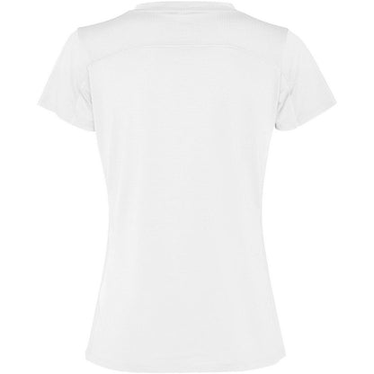 White - Back - Roly Womens-Ladies Slam Short-Sleeved Sports T-Shirt
