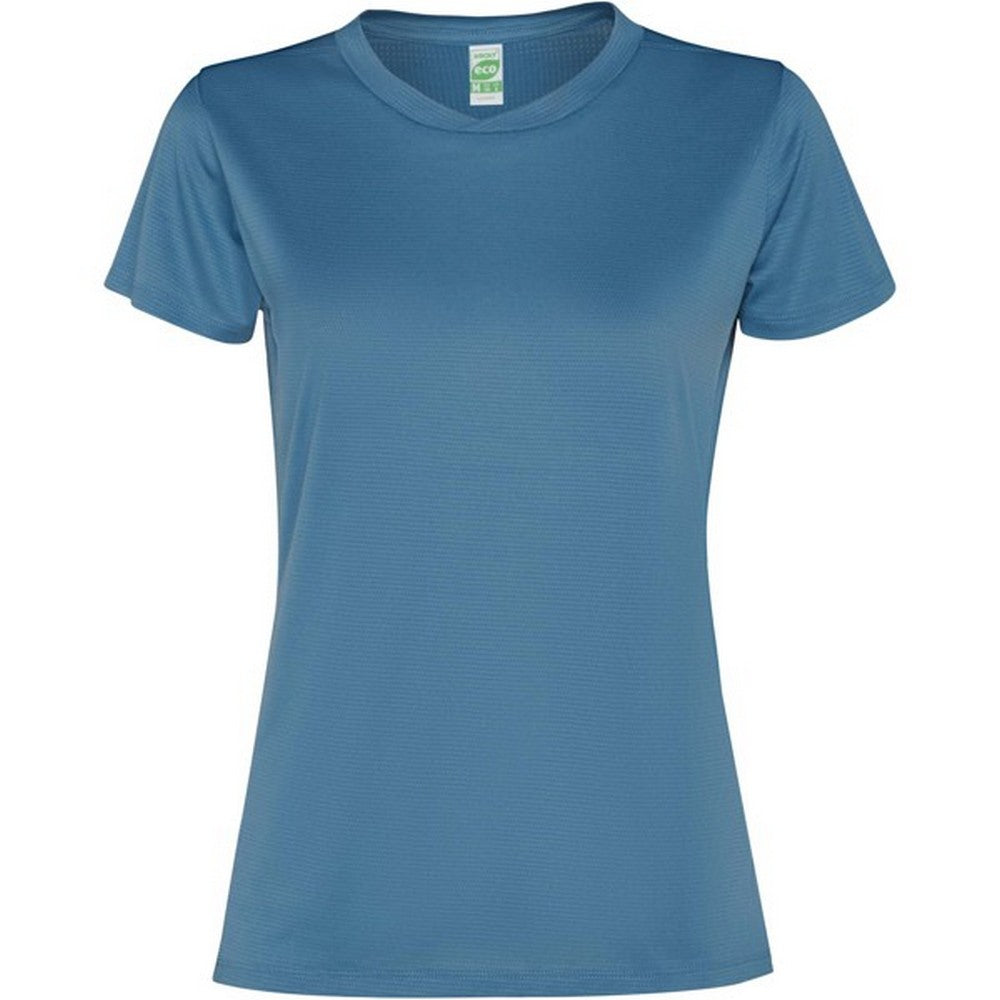 Storm Blue - Front - Roly Womens-Ladies Slam Short-Sleeved Sports T-Shirt