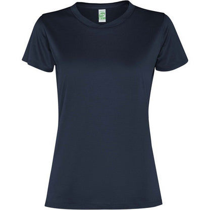 Navy Blue - Front - Roly Womens-Ladies Slam Short-Sleeved Sports T-Shirt