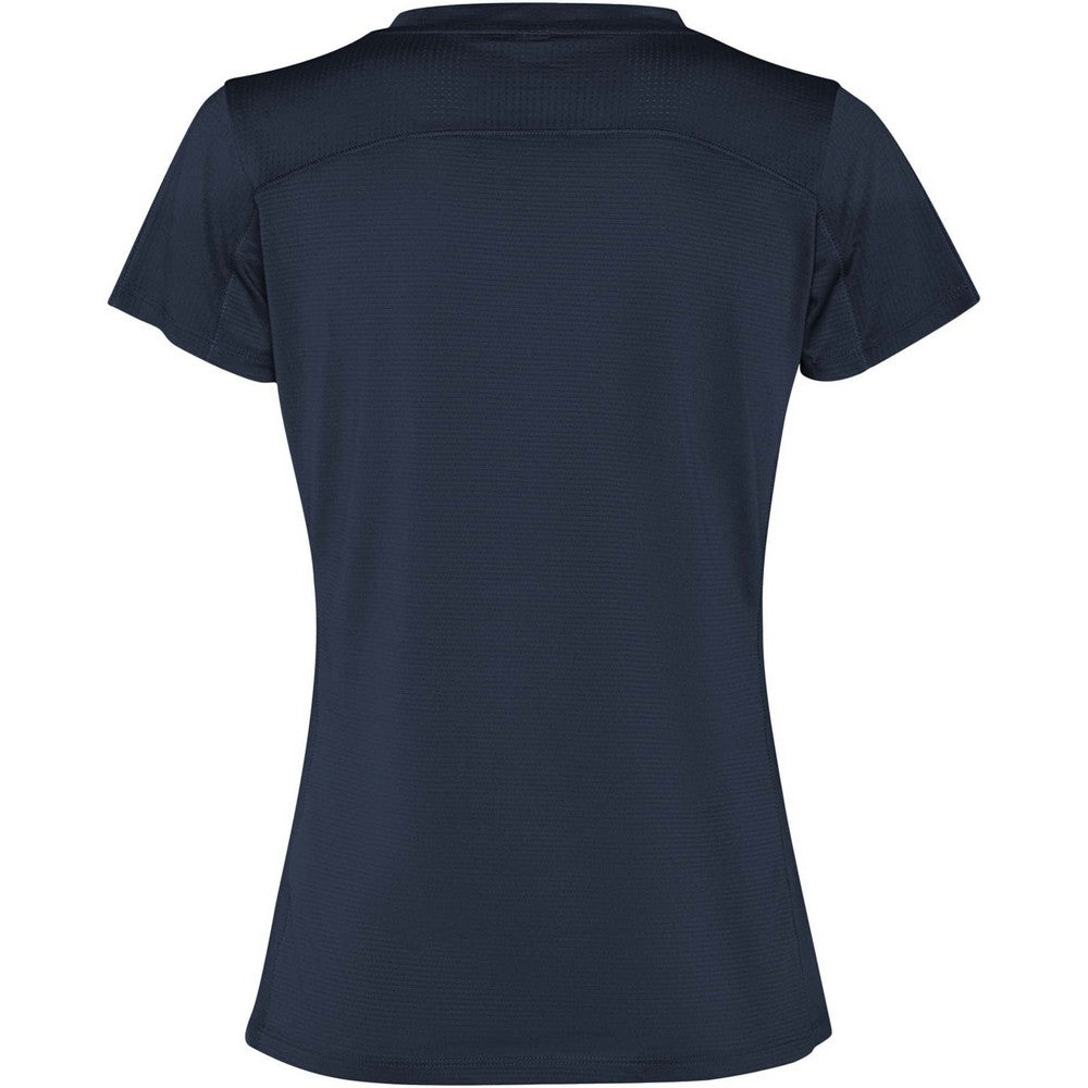 Navy Blue - Back - Roly Womens-Ladies Slam Short-Sleeved Sports T-Shirt
